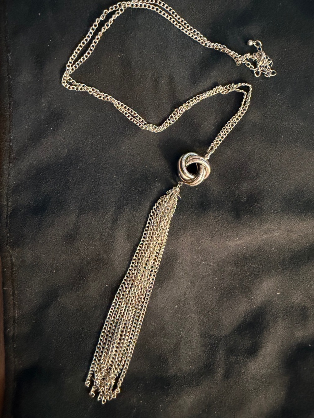 Silver Knot Pendant Necklace